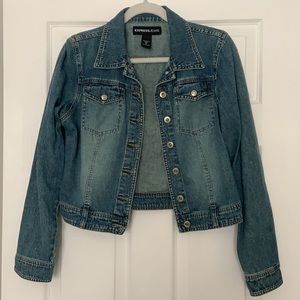 Express Cropped Denim Jacket
